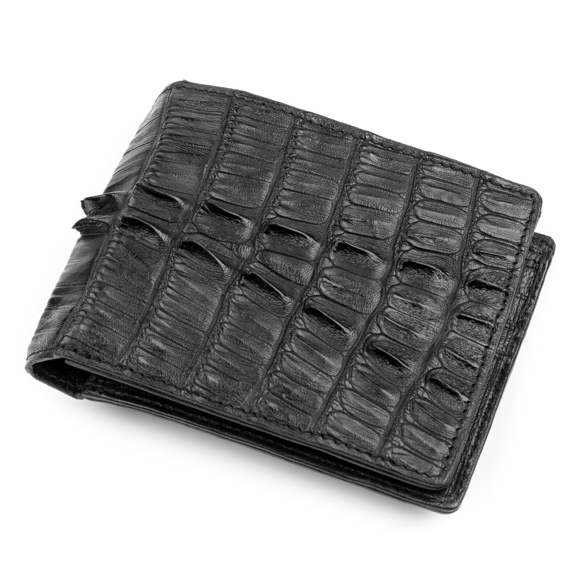 Кошелек Crocodile leather 18232 кожа Черный (23281)