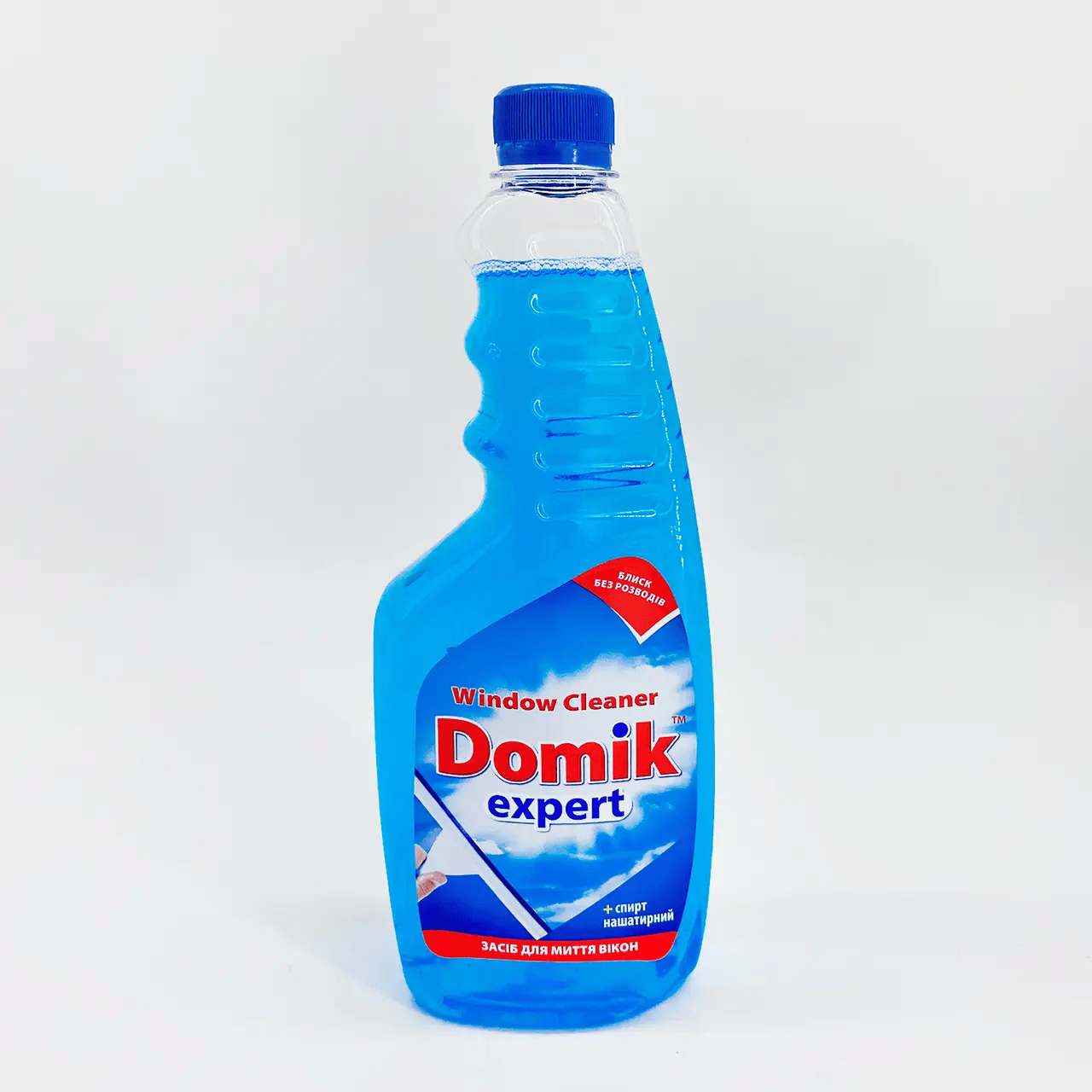 Средство для мытья окон запаска Domik expert с нашатырным спиртом 750 мл