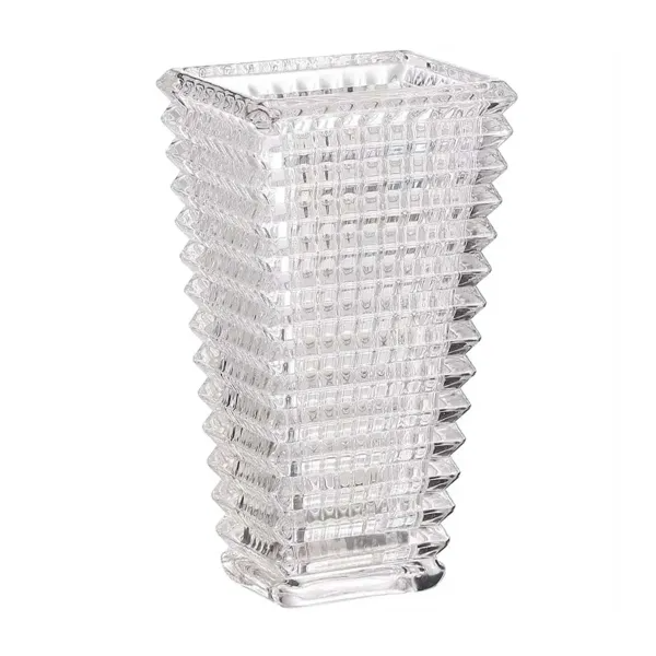 Ваза декоративная Longstar стеклянная под хрусталь 17 см Прозрачный (HP-1721)
