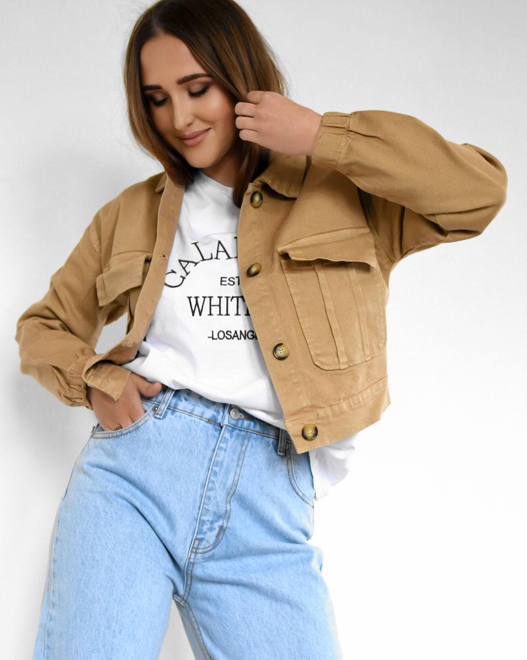 Куртка джинсовая Carica-6962-10 S Бежевый (2000002470540)