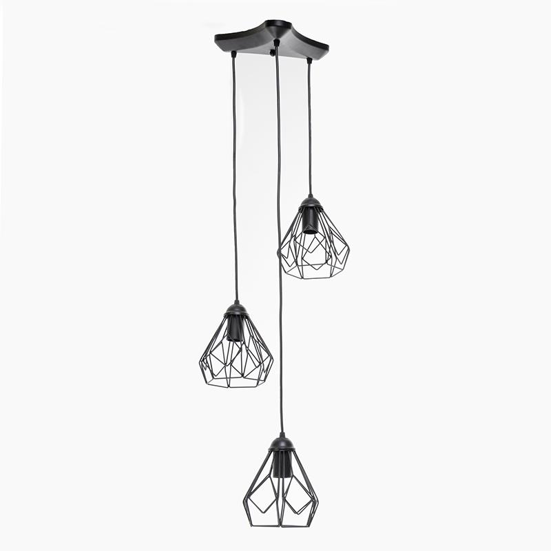 Люстра подвесная Atmolight Bevel C165-3 Черный (1330)