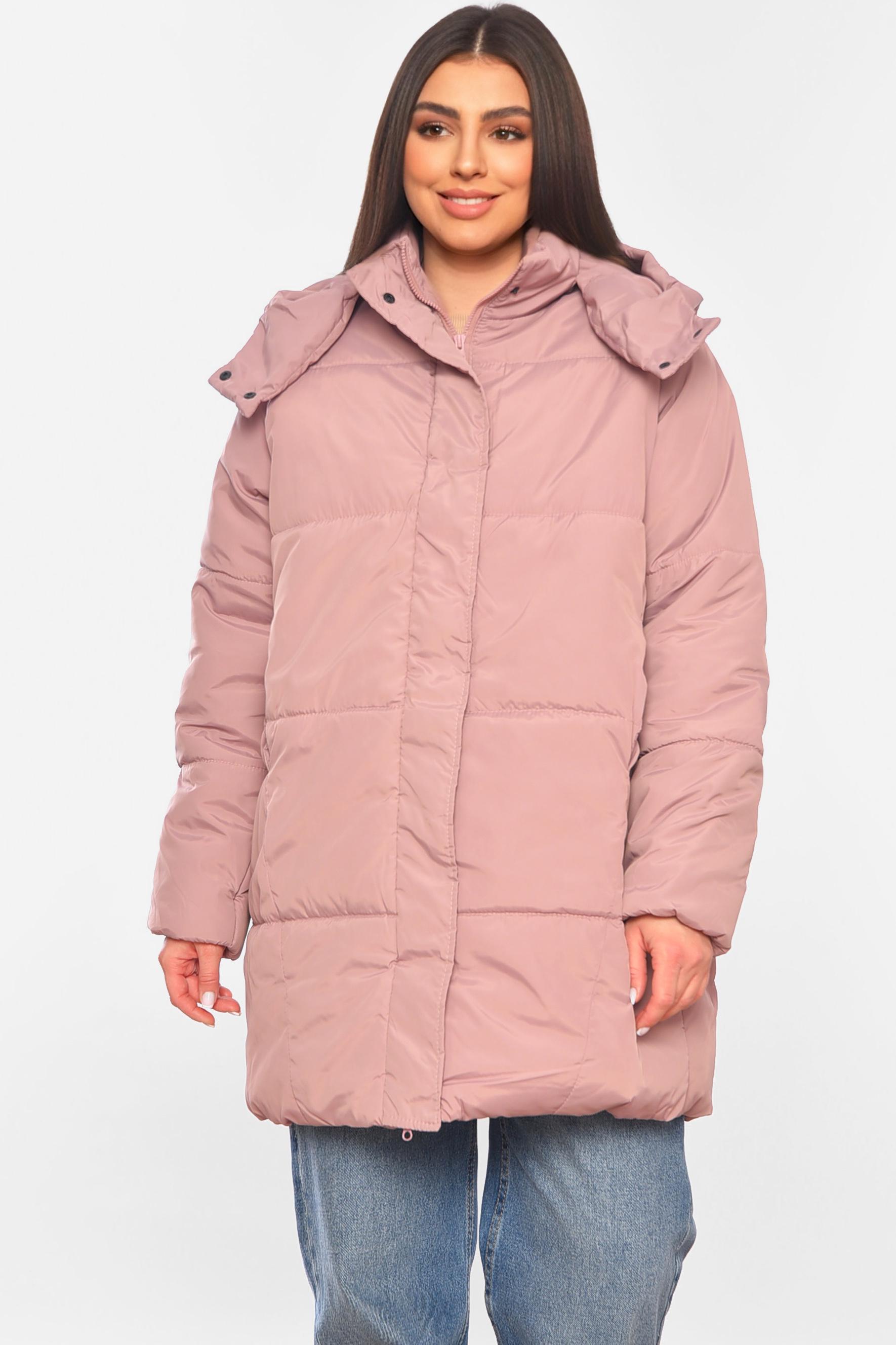Куртка жіноча демісезонна р. 46 Пудровий (197782)