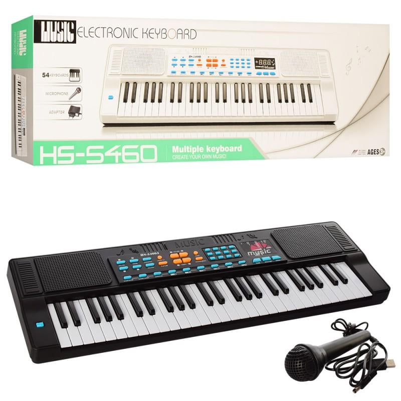 Синтезатор іграшковий Bambi Electronic Keyboard із мікрофоном 54 клавіші (HS5460A)