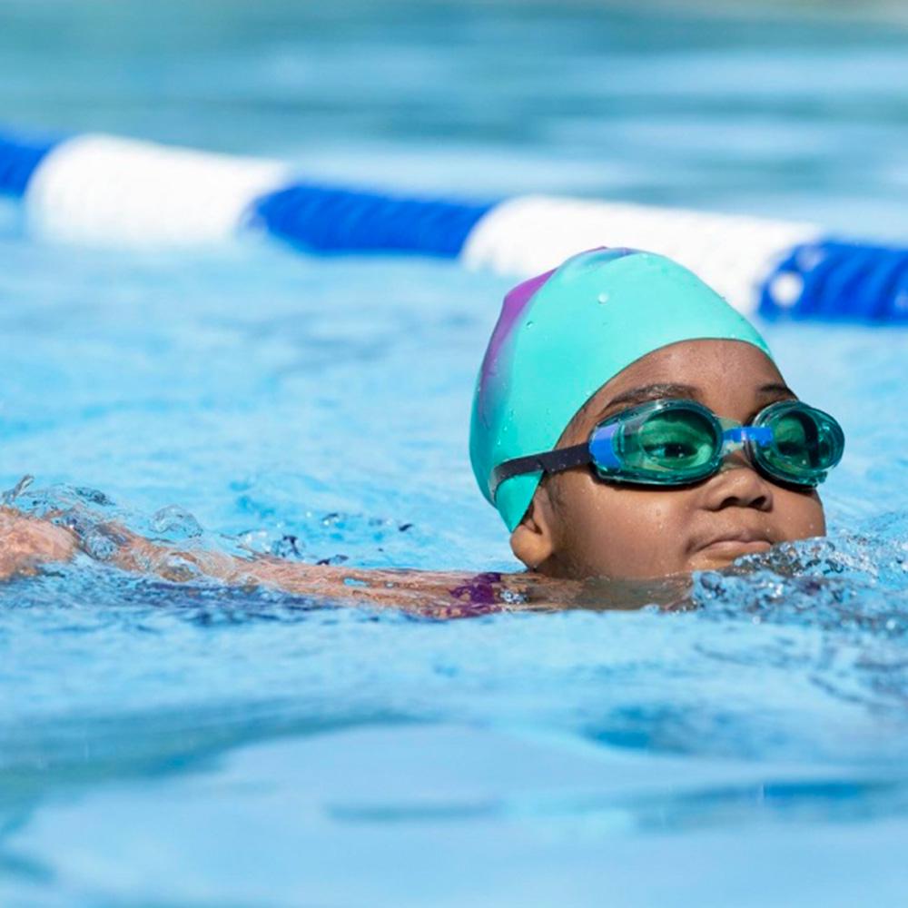 Шапочка для плавания OSPORT силиконовая универсальная Фиолетово-бирюзовый (26049) - фото 3