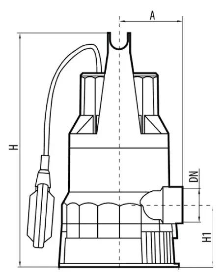 Електронасос дренажний Rudes DRP 30-750 (14360711) - фото 2