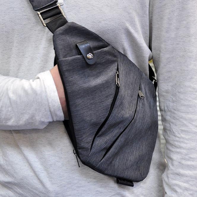 Сумка Cross Body мессенджер из ткани Черный - фото 8 Сумка Cross Body мессенджер из ткани Черный - фото 8