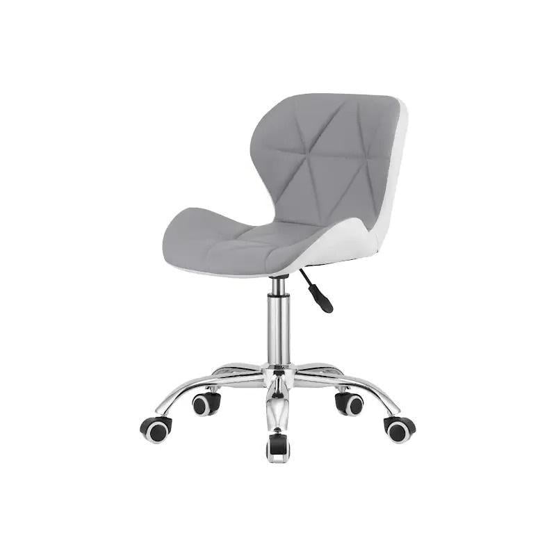 Крісло комп'ютерне Роккі Mix Mebli Сіро-білий (А0055376)