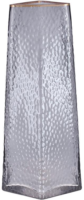 Ваза стеклянная Ancient Glass Elegant 13x27 см Серо-дымчатый