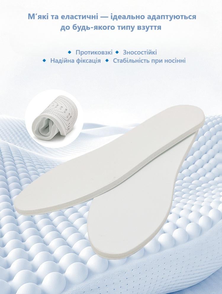 Стельки для обуви с амортизацией и вентиляцией латекс 30 см (U9467) - фото 8 Стельки для обуви с амортизацией и вентиляцией латекс 30 см (U9467) - фото 8