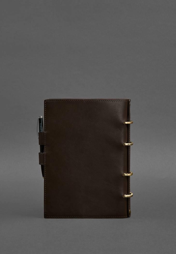 Блокнот шкіряний Софт-бук 9.1 із датованим блоком Темно-коричневий (A-027483) - фото 2 Блокнот шкіряний Софт-бук 9.1 із датованим блоком Темно-коричневий (A-027483) - фото 2