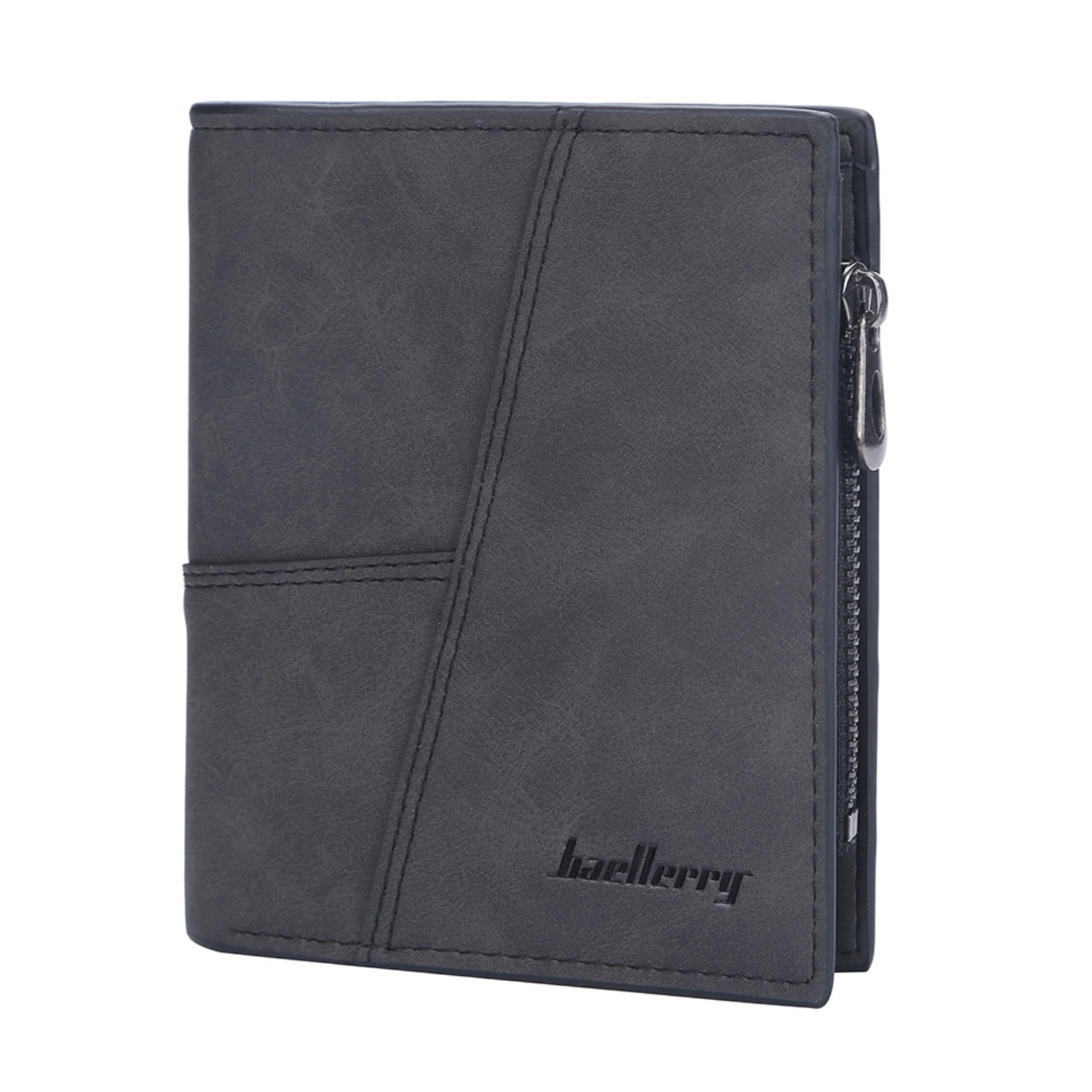 Кошелек вертикальный с монетницей Baellerry Графитовый (w022-1) Кошелек вертикальный с монетницей Baellerry Графитовый (w022-1)