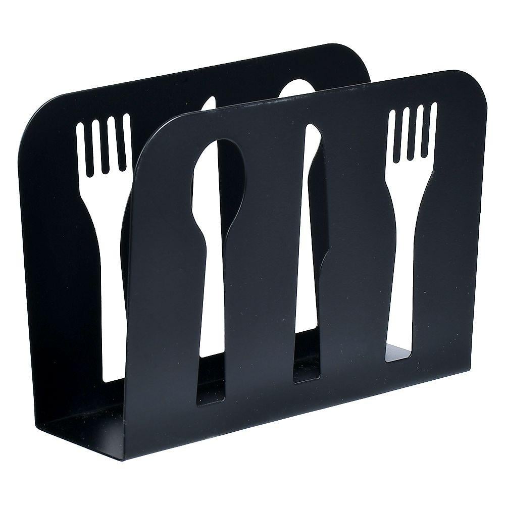 Серветниця Cutlery металева 14х9 см Black (31853)