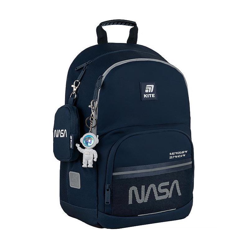 Рюкзак школьный KITE Education NASA 40x29x14 см 12 л Темно-синий (NS25-585M)