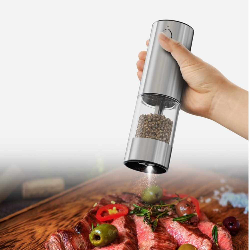 Набір млинів для перцю та солі акумуляторні електричні автоматичні - фото 7