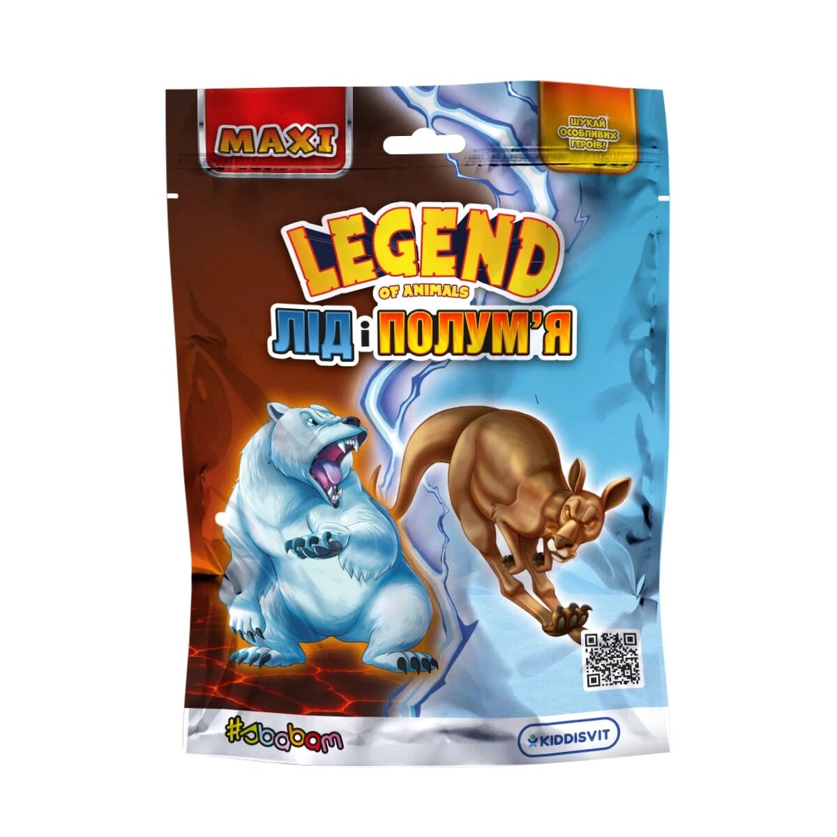 Стретч-игрушка животное Legend of Animals Лед и Пламя эластичная изменяет цвет в воде (60/CN25)