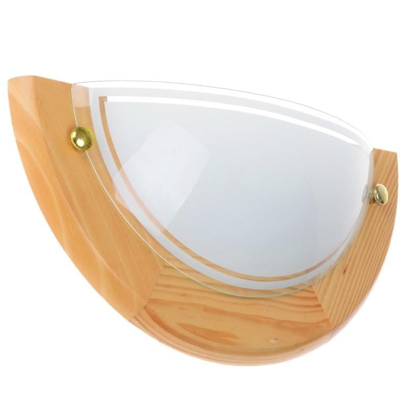 Бра настенное накладное деревянная в ванную половинка Brille PK-040/1P-10 181050
