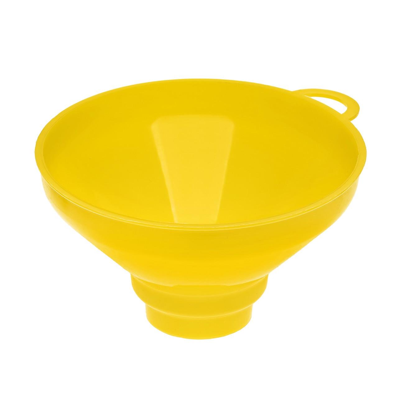 Воронка пластиковая Ø 15,5 см с широким горлом на банку Желтый (1732283724)