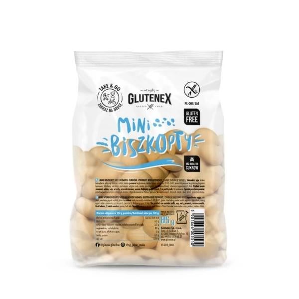 Печиво без глютену та без цукру бісквітне mini Glutenex 85 г (5901866005510)