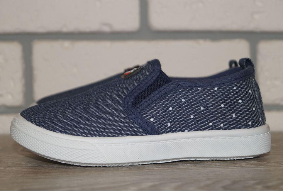 Слипоны детские джинсовые Blue Rama р. 27 15,5 см Синий (31537-27)