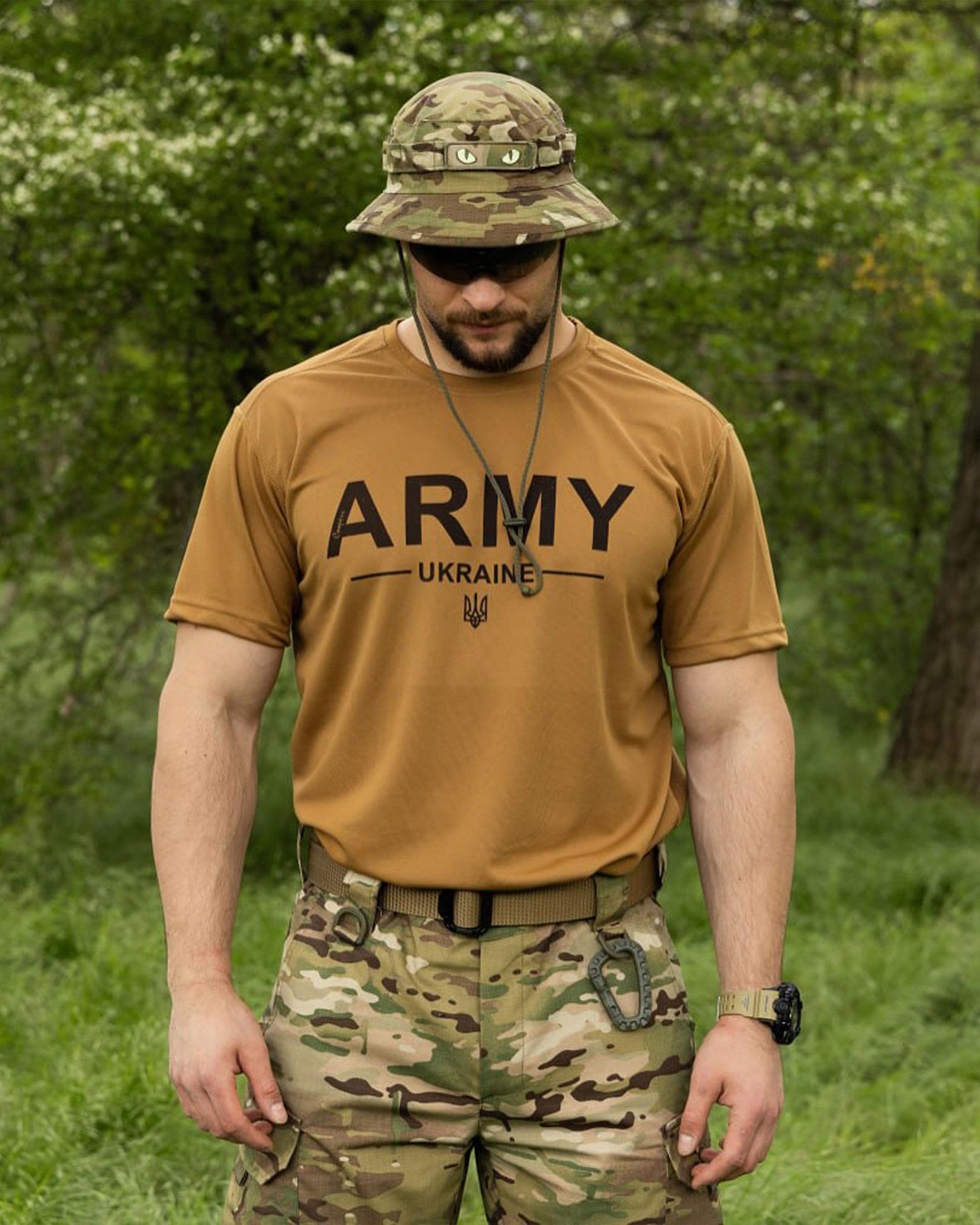 Футболка COOPERR Army Ukraine 2XL CoolMax Койот (FYT-14.1.2XL)