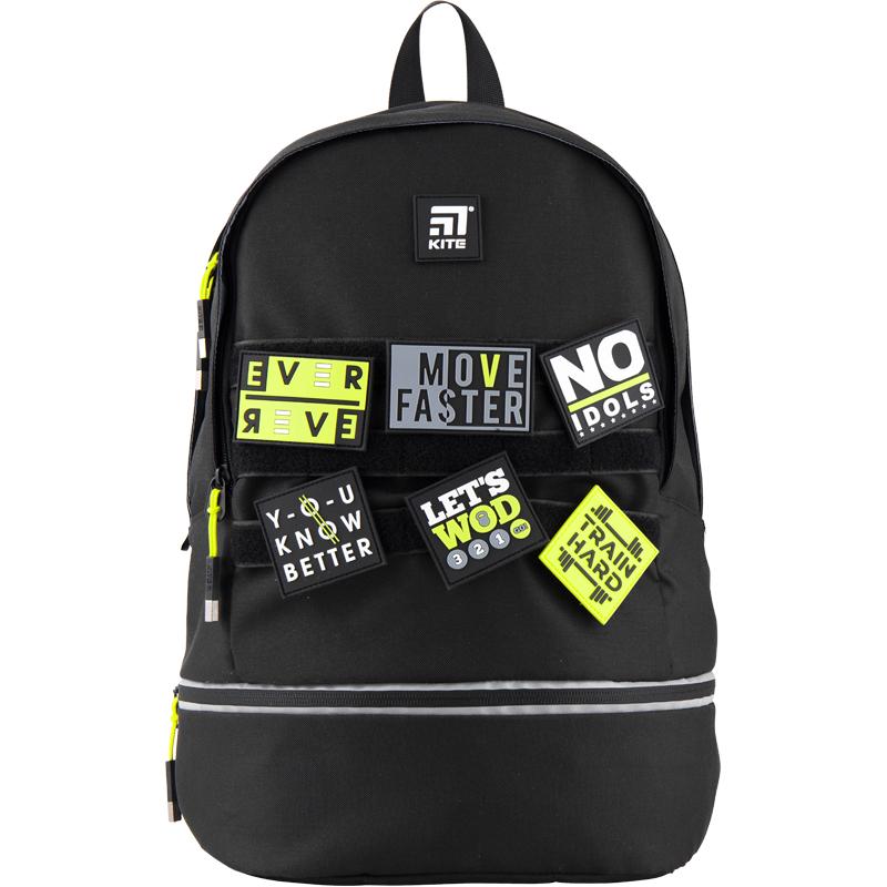 Рюкзак для міста KITE City 49x31x17 см 16-25 л Чорний (K20-1009L-1)