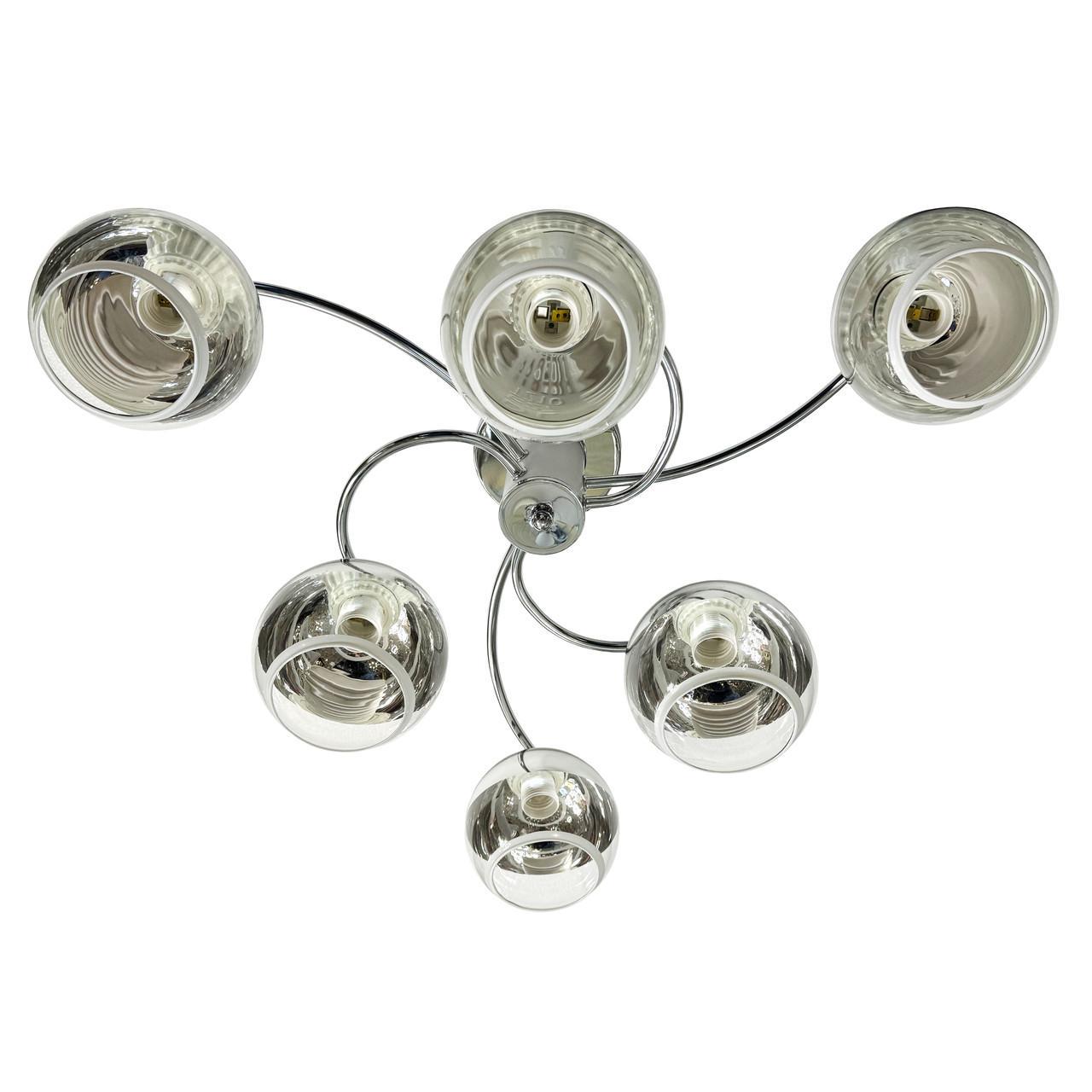 Люстра NUMINA 43-GH90065/4 WT+CR Сріблястий/Білий