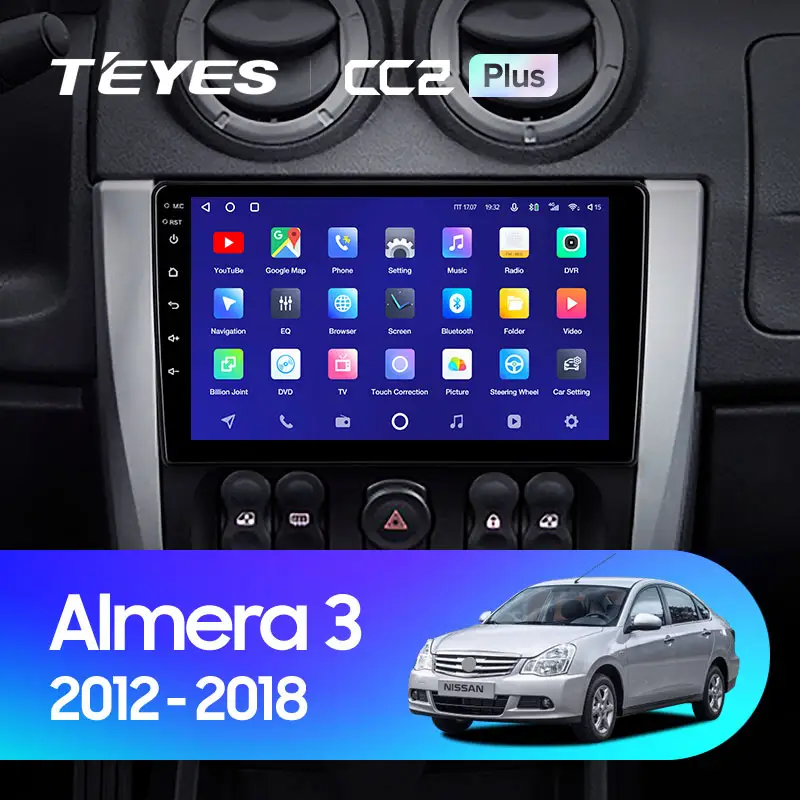 Автомагнітола штатна Teyes CC2 Plus для Nissan Almera 3 G15 2012-2018 Android (1798567821) - фото 3