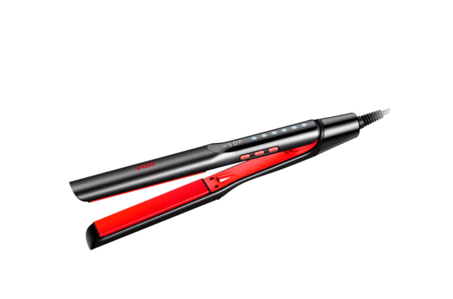 Випрямляч VGR V-516 з терморегулятором до 150-230°C дисплей керамічне покриття 60 Вт Чорно-червоний (2729838311)