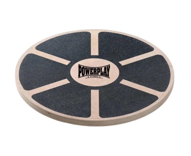 Балансировочная платформа PowerPlay PP-4417 кругла/деревянная (64081)