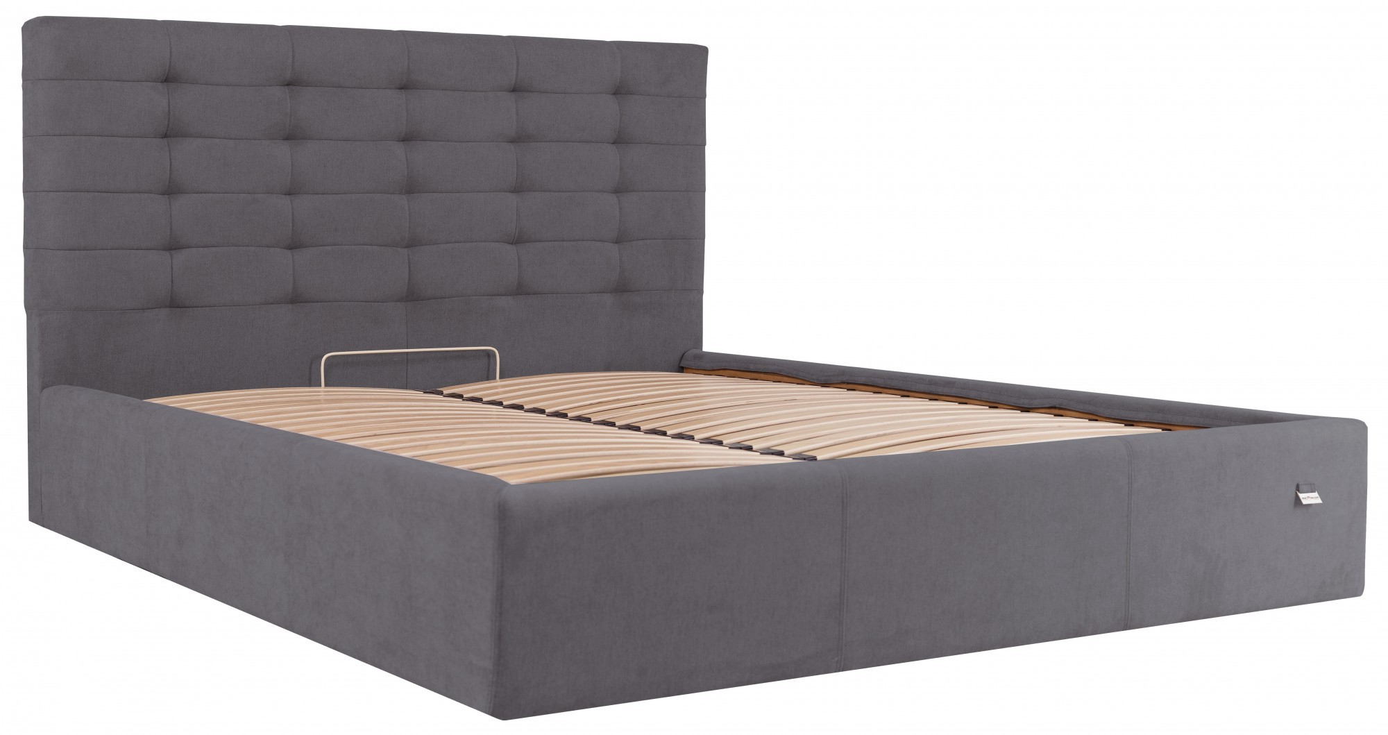 Ліжко двоспальне Erika VIP Місті Dark Grey 160х200 см Темно-сірий