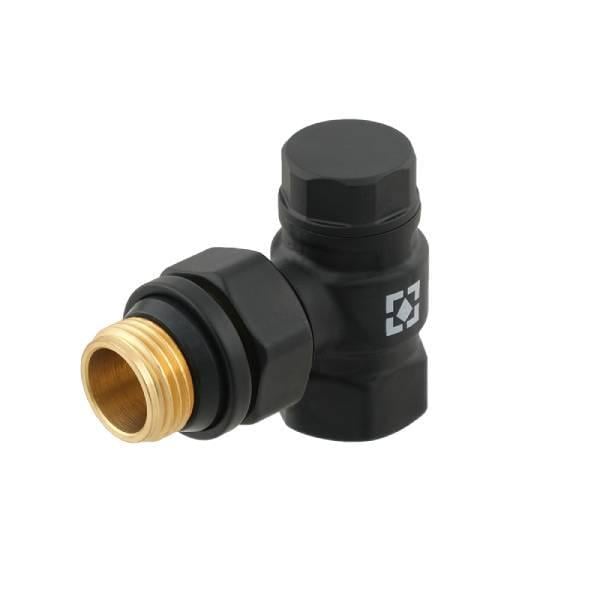 Клапан радиаторный угловой Raftec 1/2"х1/2" обтравочный Black (DNRK11-B)
