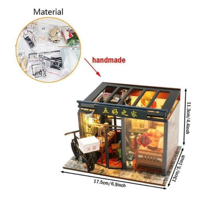 Румбокс CuteBee DIY DollHouse Японская квартира 3D (M942) - фото 8