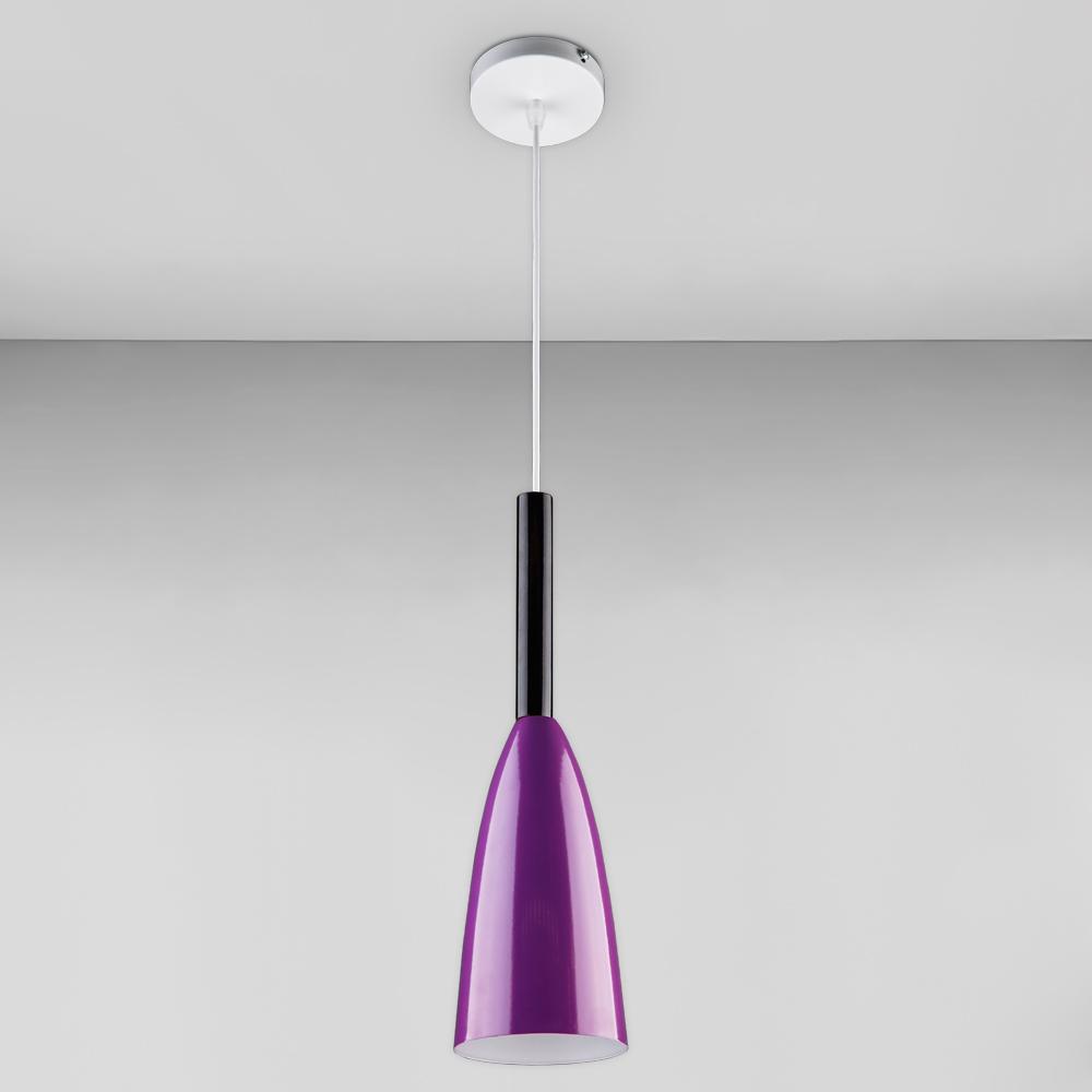 Люстра подвесная Light House DL-18356/1P Белый/Фиолетовый