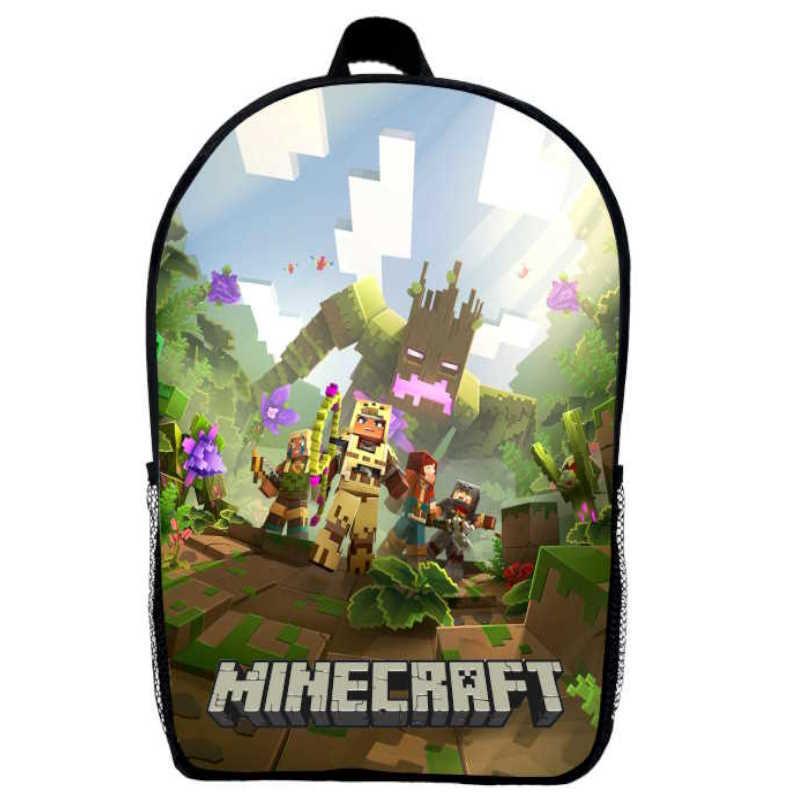 Школьный рюкзак детский с принтом Minecraft M03 29х21х9 см 5 л Черный (2181713719)