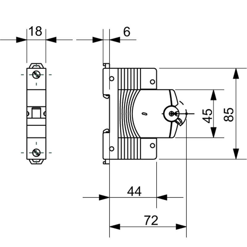 Автоматичний вимикач Gewiss 1P 32A 6кА C (GW92010) - фото 2