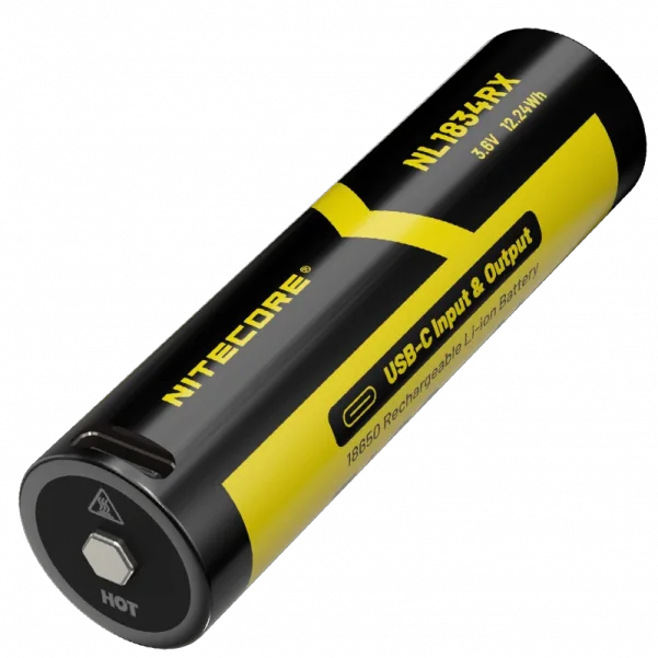 Аккумулятор защищен Nitecore NL2150RX 21700 и Power Bank 5000 mAh 8А 3,6V Черно-желтый (23936925)
