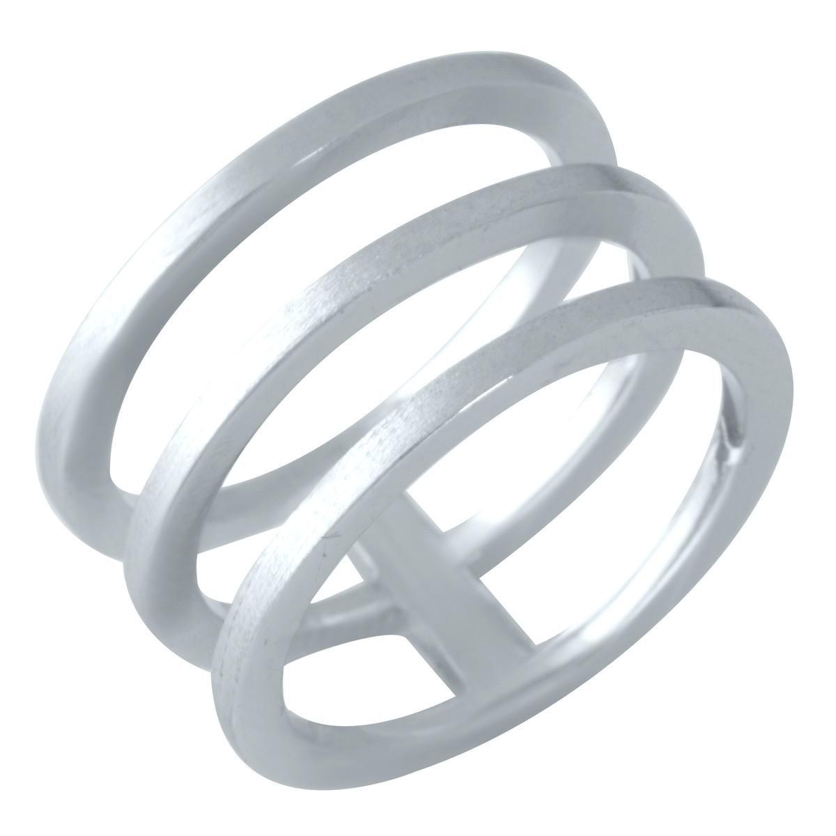 Кольцо серебряное с тремя кольцами р. 16,5 Кольцо серебряное с тремя кольцами р. 16,5