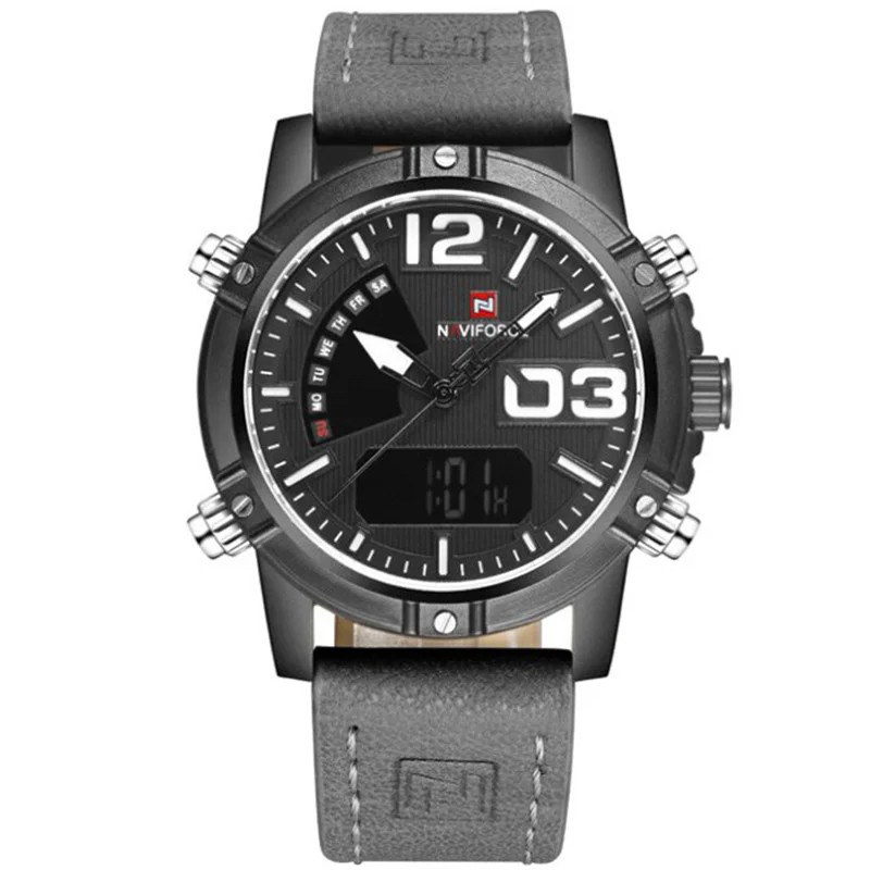 Часы мужские кварцевые NAVIFORCE 9095 Grey - фото 4 Часы мужские кварцевые NAVIFORCE 9095 Grey - фото 4