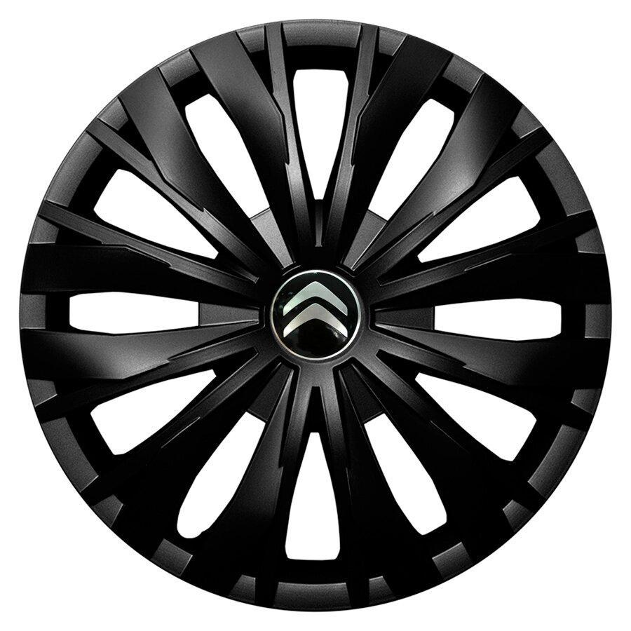 Комплект колпаков JAWOPLAST Optic R16 для Citroen 4 шт. Black (28434709)
