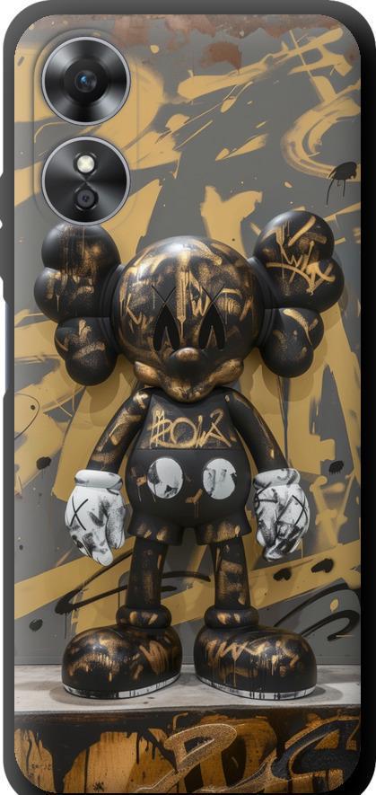 Чехол на Oppo A17 Bronze kaws (6097b-2954-42517)