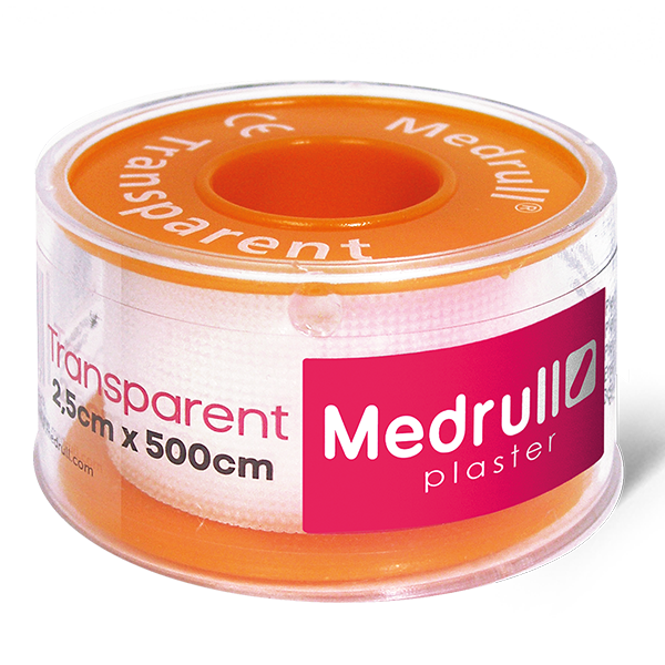 Лейкопластырь медицинский Medrull Transparent в рулоне 2,5х500 см (4742225005427)