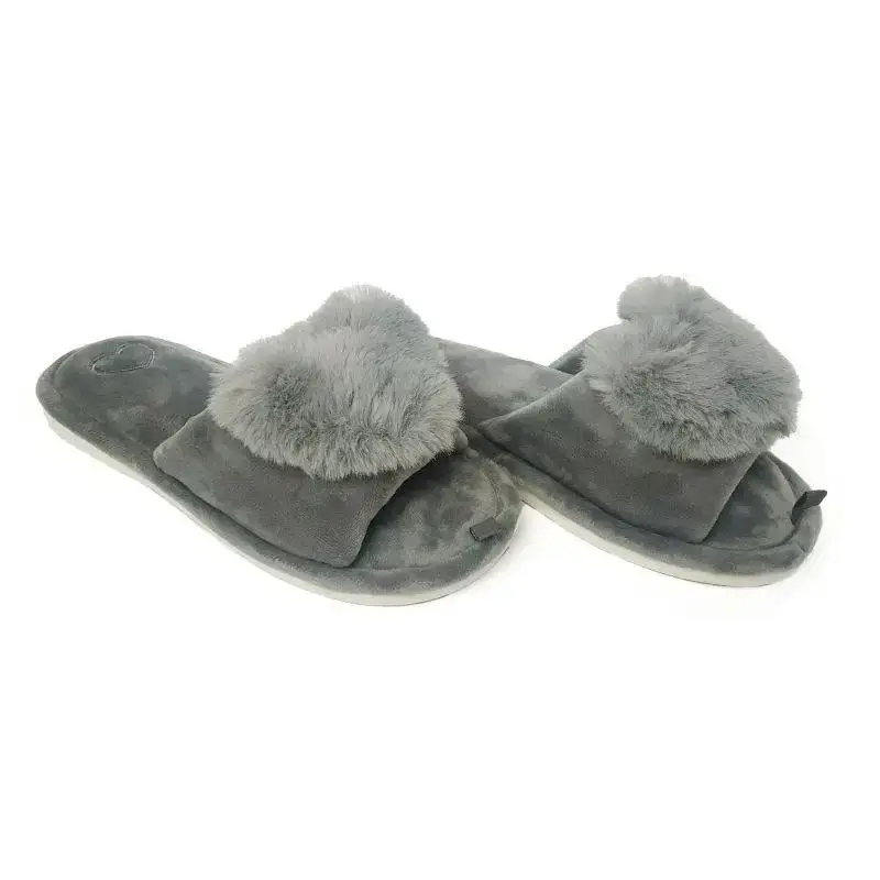 Тапочки домашние Jomix женские открытые 25,5 см р. 40 Серый  (3637-4040)