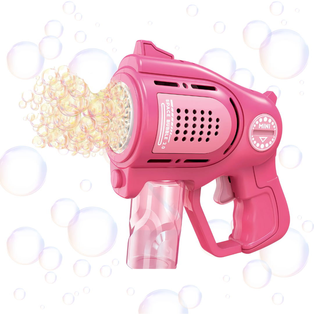 Пістолет-генератор для мильних бульбашок на батарейках Рожевий Пістолет-генератор для мильних бульбашок на батарейках Рожевий