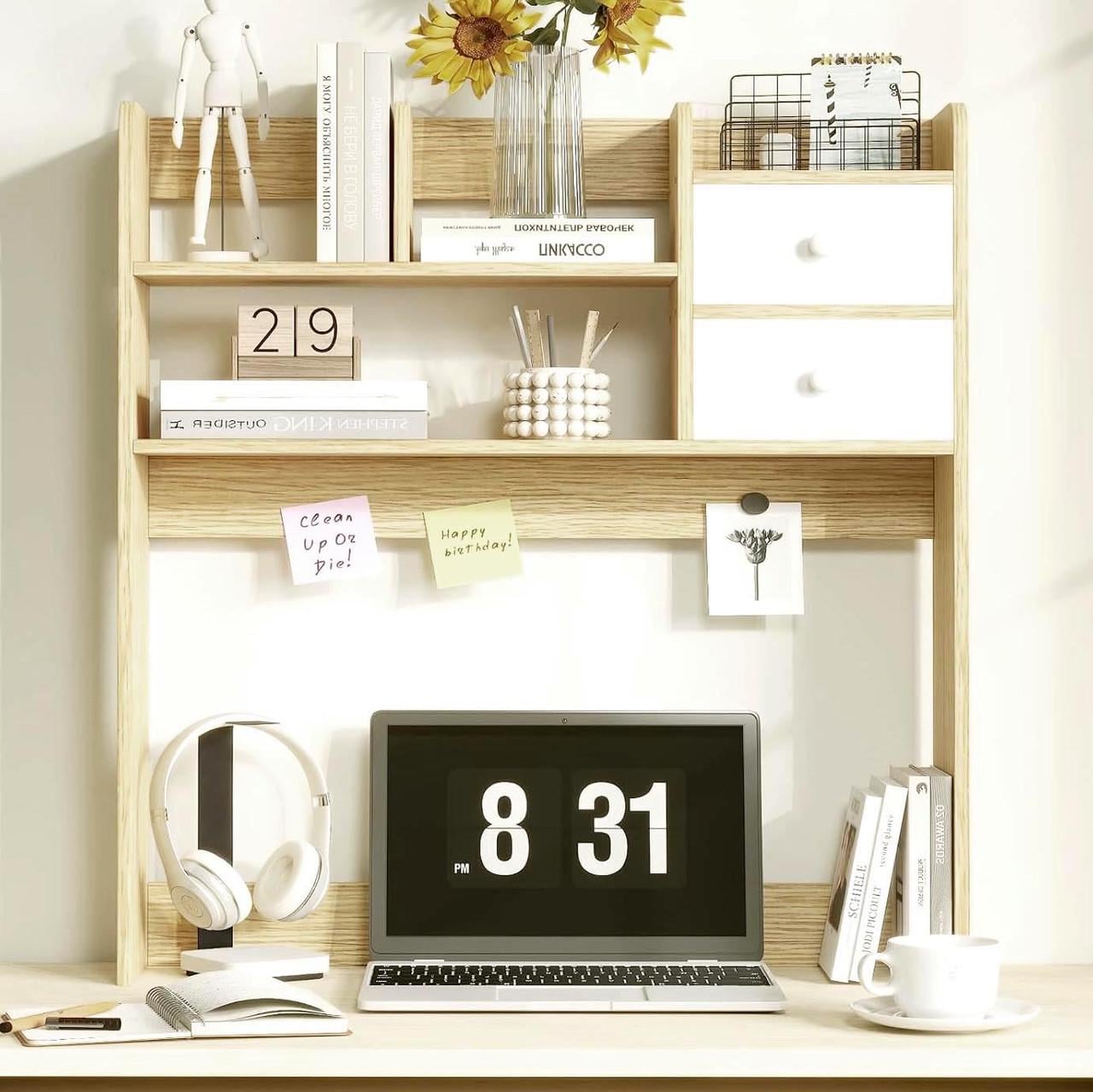 Полка-надстройка настольная из дерева Белавия бланже (АКД-015101)