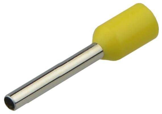 Наконечник изолированный АСКО-Укрем НТ 1,0-12 1 мм2 гильза 12 мм 100 шт. Желтый (A0060010020)