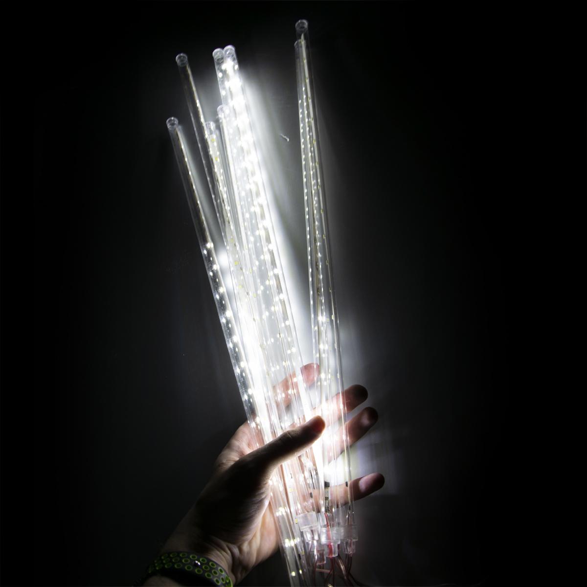 Гірлянда новорічна Метеоритний дощ Sticks 288 LED 3,1 м Білий (1010227-White) - фото 4