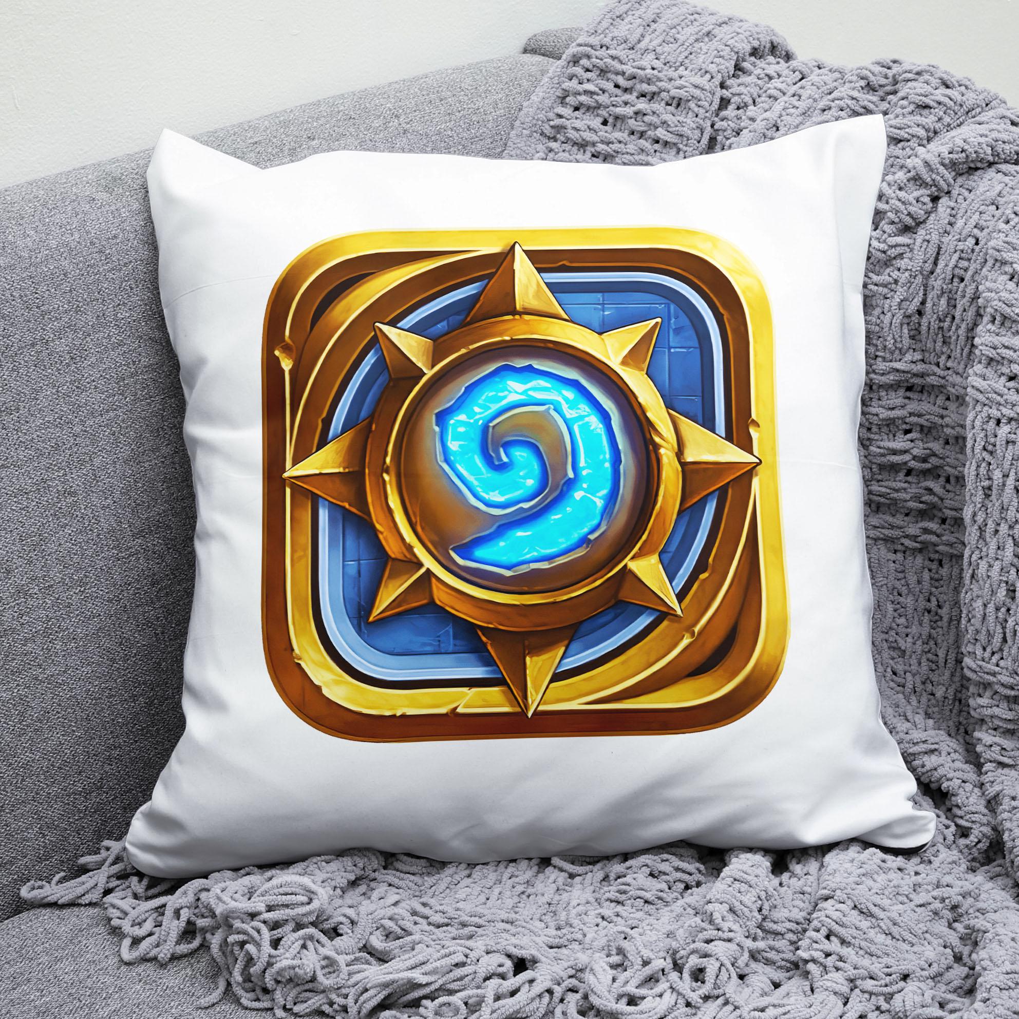Плюшевая подушка квадрат с принтом игры Hearthstone