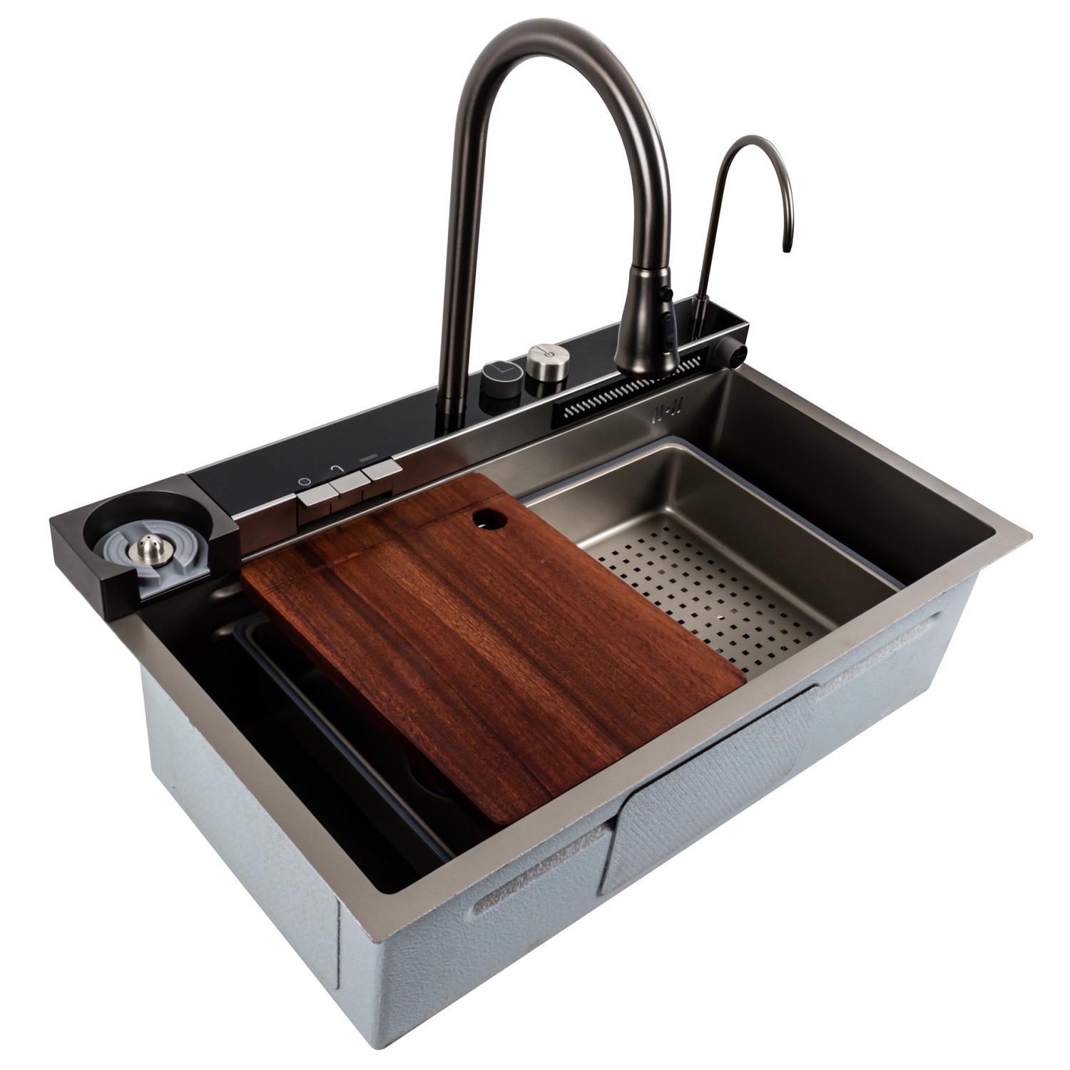 Мойка кухонная Platinum PLS-A40740 из нержавеющей стали прямоугольная 750x450 мм (176503) Мойка кухонная Platinum PLS-A40740 из нержавеющей стали прямоугольная 750x450 мм (176503)