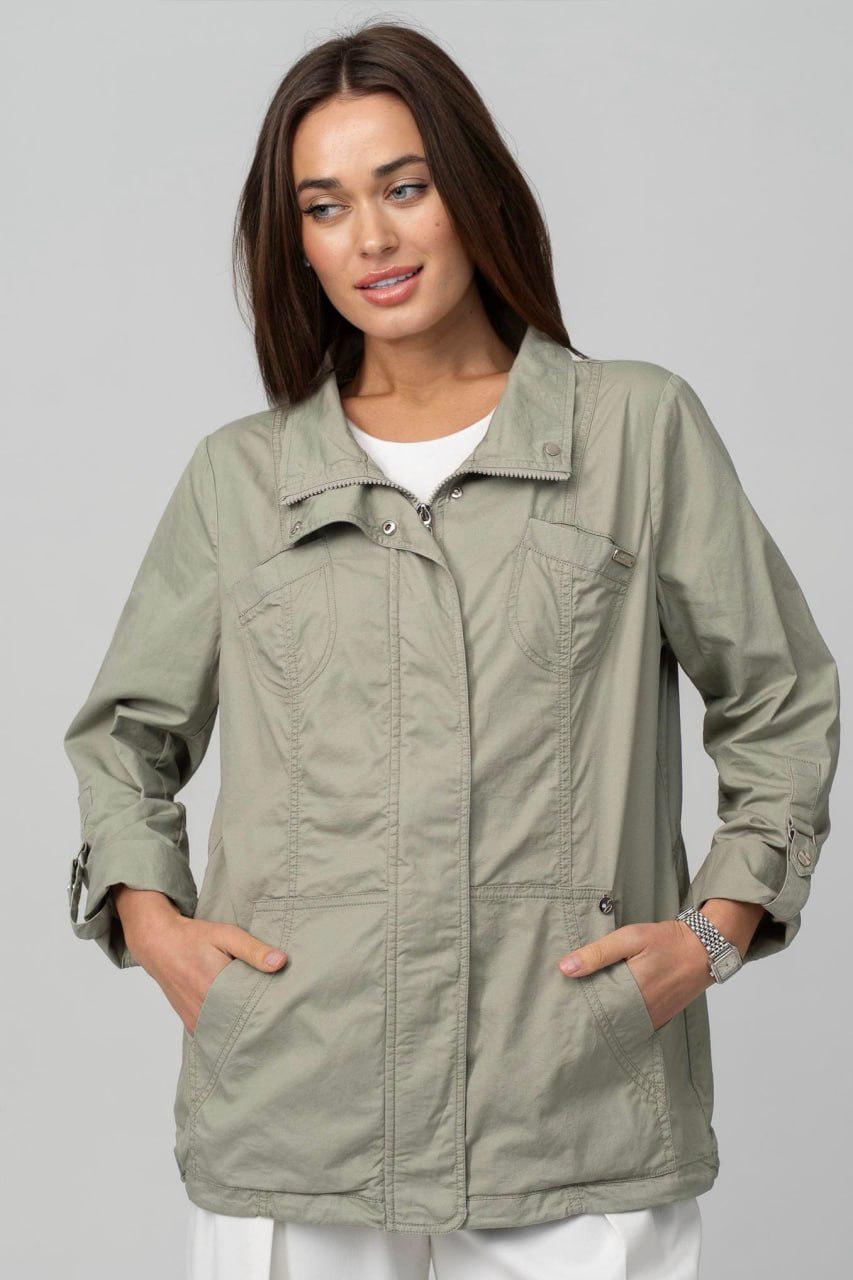 Куртка-вітрівка жіноча 4XL Хакі (33332672)