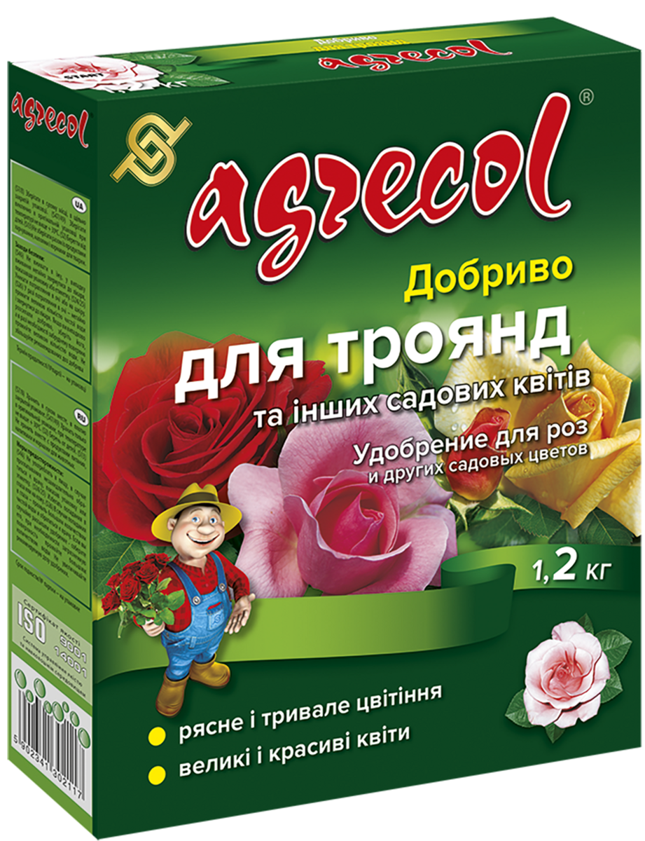Удобрение Agrecol для роз 1,2 кг ТД Гекса-Украина 04-01-159 (IR01682)